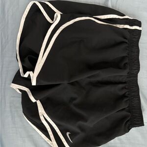 Nike Women's Athletic Shorts in Black with White Trim